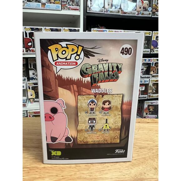 SPECIAL EDITION VAULTED Waddles Gravity Falls Funko Pop #490 Disney Pig Cartoon - Picture 3 of 6